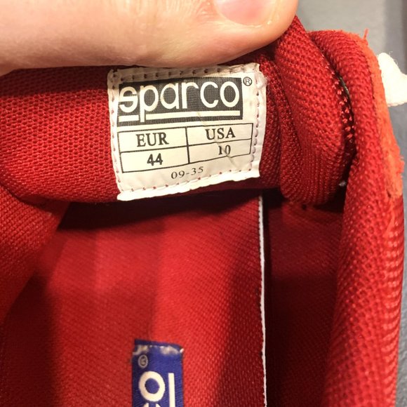 Sparco Men's Red Racing Shoes size 10 or EUR 44 very little wear - Picture 7 of 9